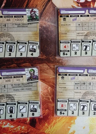 Batman miniature game - cartes joker et équipe, brand: Knight models, condizioni: Nuovo senza cartellino, €5.00, €5.95 include la Protezione acquisti