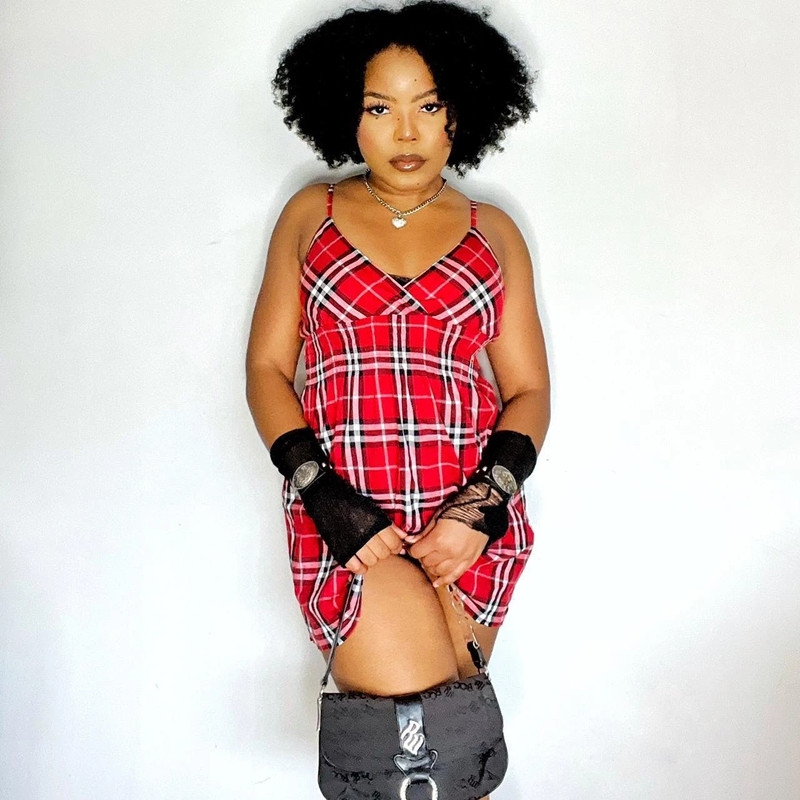 Y2K Red Plaid Tartan Mini Dress 5