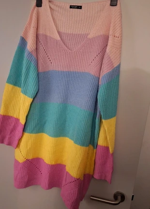 Rainbow dress or long sweater 3xl shein, merk: Shein, staat: Goed, maat: XXXL / 46 / 18, € 7,00, € 8,05 inclusief Kopersbescherming
