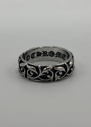 Bague en acier inoxydable gravée heart, Ring Abstract, Bague ajustable, Chrome, Argenté, brand: Argent, condition: Very good, size: Adjustable, €9.99, €11.19 includes Buyer Protection Pro