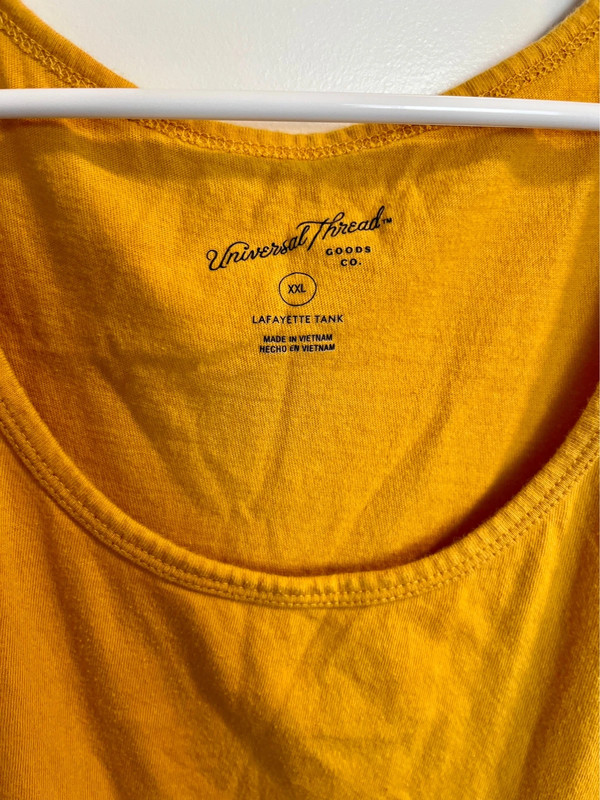 Universal Thread Women's XXL Mustard Yellow Tank Top 3