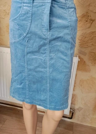 Jupe bleu cintré velours côtelé 38, marca: MNG, estado: Muy bueno, tamaño: M / 38 / 10, 8,00 €, 9,10 € Protección al comprador incluida