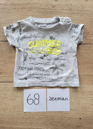 Shirt met korte mouwen , marque: Zeeman, état: Bon état, taille: 6-9 mois / 68 cm, 1,00 €, 1,75 € Protection acheteurs incluse
