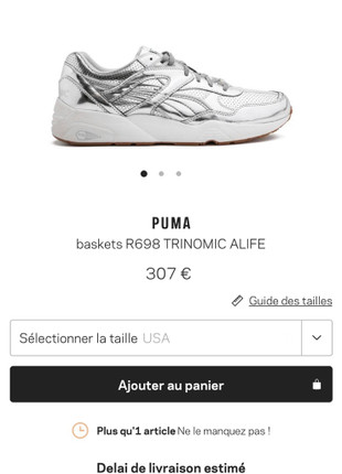 Puma sale trinomic argent