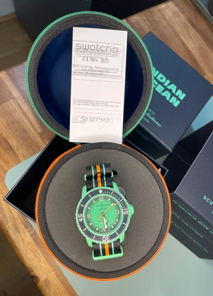 Swatch x Blancpain Fifty Fathoms Indian Ocean, marke: Swatch, zustand: Neu, mit Etikett, größe: 39–42 mm, 378,00 €, 397,60 € inklusive Vinted-Käuferschutz