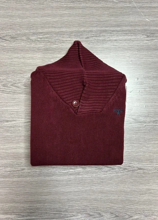 Pull en coton vintage - maille : épaisse - Bordeaux - Taille L, merk: Vintage Dressing, staat: Heel goed, maat: L, € 13,00, € 14,35 inclusief Kopersbescherming