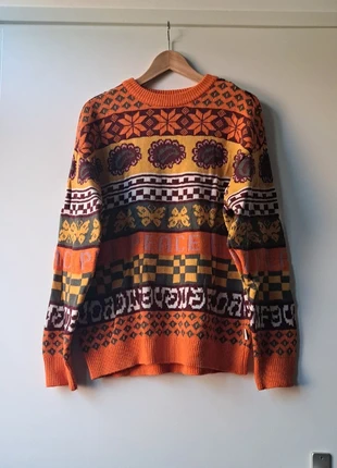 Urban outfitters orange knit sweater, merk: Urban Outfitters, staat: Heel goed, maat: S, € 20,00, € 21,70 inclusief Kopersbescherming