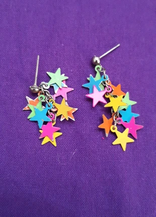 Boucles d'Oreilles multicolores, condition: Satisfactory, €1.00, €1.75 includes Buyer Protection