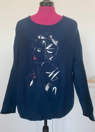 Pull marine boutonnée dos femme 40 - Bréal, brand: Bréal, condition: New without tags, size: L / 40 / 12, €10.00, €11.20 includes Buyer Protection