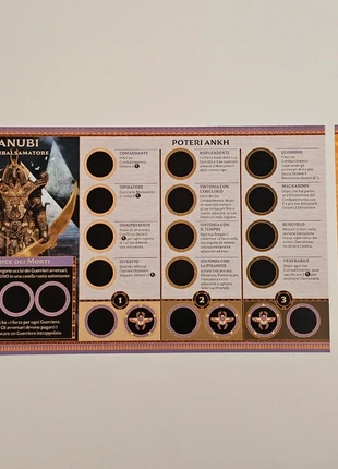 Ankh Divinità Egizie - Anubis God Dashboard + Merged God + 15 Tokens, marke: Asmodee, zustand: Sehr gut, 6,00 €, 7,00 € inklusive Vinted-Käuferschutz