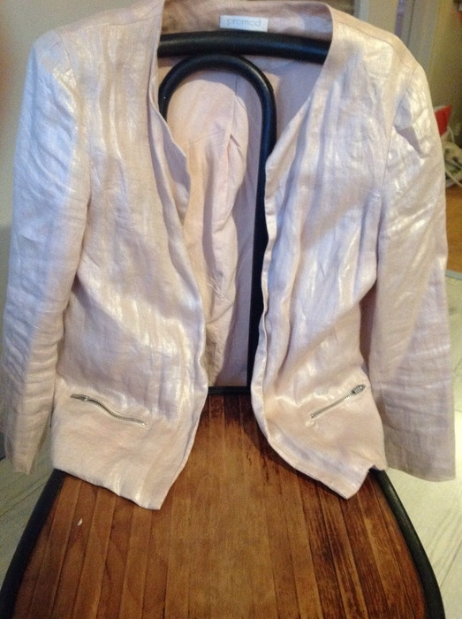 veste en lin  avec les manches 3/4 chic  2