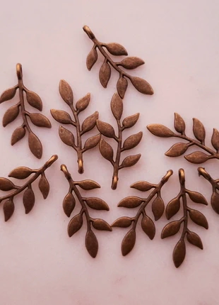 Koperkleurige bedels | Wilgenblad, état: Neuf sans étiquette, 1,99 €, 2,79 € Protection acheteurs incluse