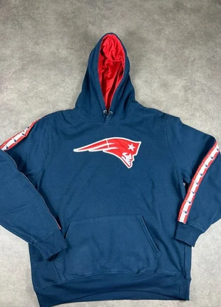 Sweat pull à capuche bleu marine| vintage oversize |NFL New England Patriots – Taille L, marque: Vintage Dressing, état: Très bon état, taille: L, 25,00 €, 26,95 € Protection acheteurs incluse