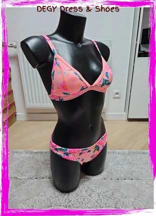01 - Bikini 2 pièces rose avec fleurs Mon Petit Bikini taille M, brand: Mon Petit Bikini, condition: Very good, size: M / 38 / 10, €3.80, €4.69 includes Buyer Protection Pro