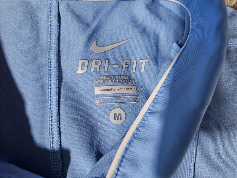 Nike Drifit Fishing Polo Shirt Medium Unique Fabric 3