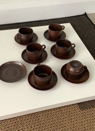 Arzberg 1960’s brown tea cups and saucers, brand: Arzberg, condition: Very good, £15.00, £16.45 includes Buyer Protection