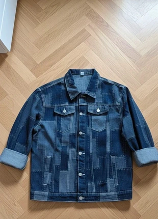 Veste en jean patchwork oversize style vintage Y2K, marke: ELLISS, zustand: Sehr gut, größe: M, 55,00 €, 58,45 € inklusive Vinted-Käuferschutz