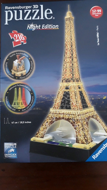 Puzzle 3D Tour Eiffel - Ravensburger Puzzle 3d - Toys Center