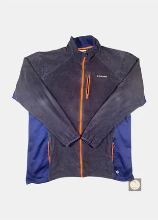 Fleece Full Zip Columbia Azul Marino Retro Gorpcore, marca: Columbia, estado: Bom, tamanho: XXL, €10.00, €11.20 inclui Proteção do Comprador