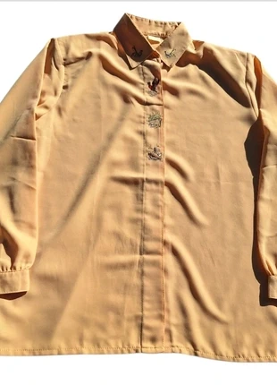 Blouse chemisier chemise 50 broderies canard jaune automne hiver fluide boutonnée vintage, marque: Vintage, état: Très bon état, taille: 5XL / 50 / 22, 9,00 €, 10,15 € Protection acheteurs incluse