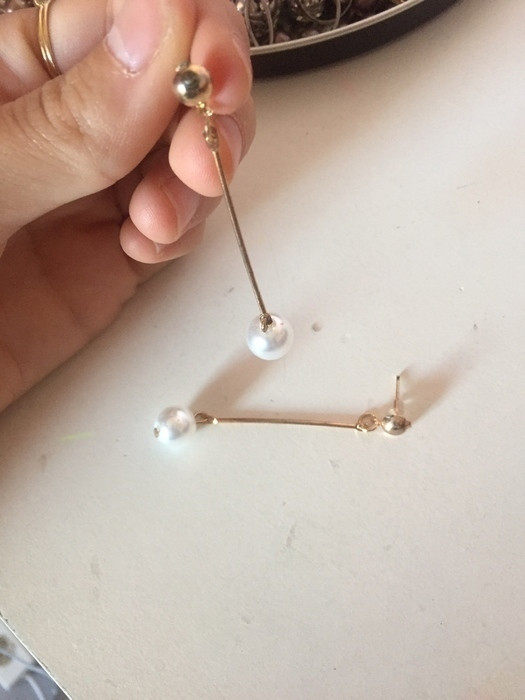 Boucles d'oreilles perles 2