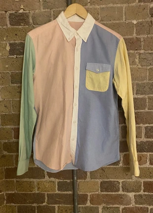 101. SOPHnet multicoloured oxford shirt 100% cotton M (fits chest 36) £31 (RRP £160), brand: Sophnet, condition: Good, size: S, £23.00, £24.85 includes Buyer Protection