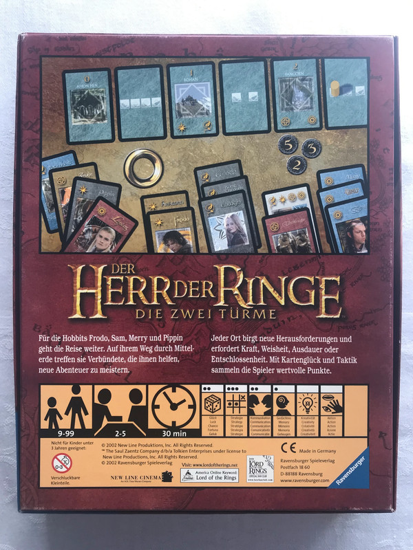 Der Herr der Ringe: Die zwei Türme: Das Kartenspiel - Card game - Ravenburger - 2002 2