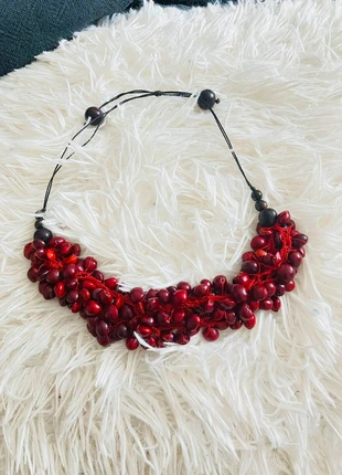 Sublime collier de graines rouges amérindienne huayruro neuf, marca: artisanat d’art, estado: Novo sem etiquetas, €22.00, €23.80 inclui Proteção do Comprador