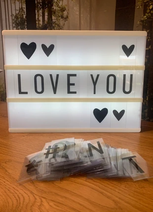 LED Light Box – With Letters & Symbols | Custom Message Board, merk: IDEA, staat: Heel goed, € 7,99, € 9,09 inclusief Kopersbescherming