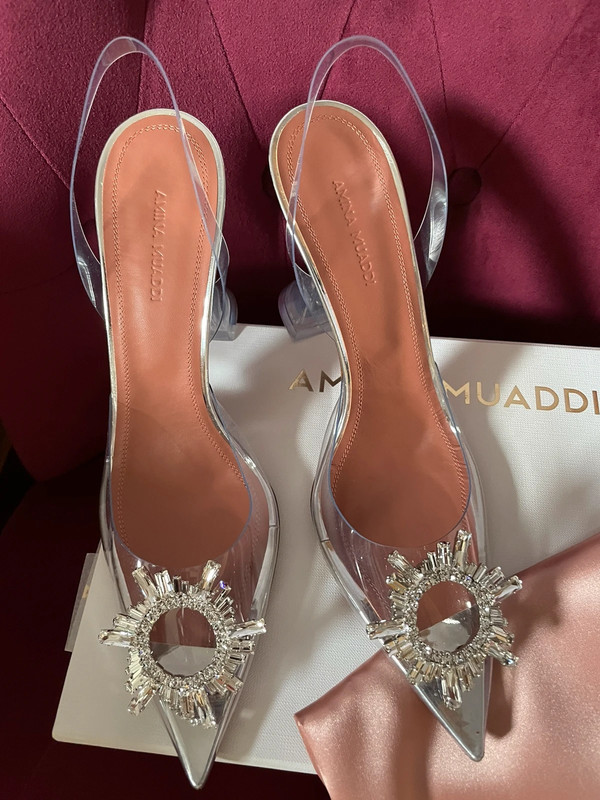 Amina Muaddi Begum PVC Slingback Brand New Sold Out at stockist Vinted