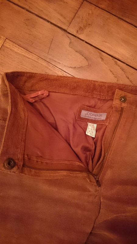 Pantalon Jodhpur vintage en cuir  3