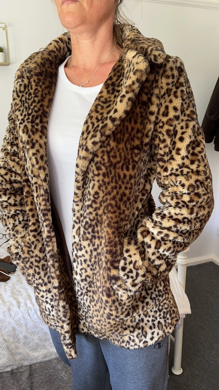 Leopard coat 2024 new look