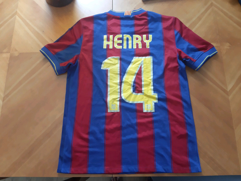 Camiseta FCB (Barça) 2009-2010, Henry, talla (173 cm) -