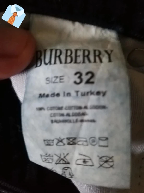 Jean Bleu Marine Burberry – Taille 35 - photo numéro 6