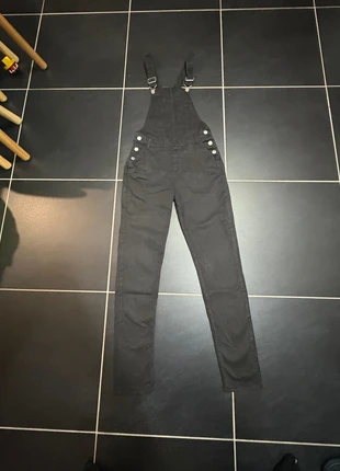 Salopette en Jean noir H&M Femme taille 34 XS EU 6UK 2US, marke: H&M, zustand: Sehr gut, größe: XS / 34 / 6, 10,99 €, 12,24 € inklusive Vinted-Käuferschutz