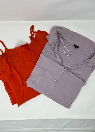 👉 Women’s Summer Set – Red Dress + Viscose Shirt – Size L, marke: OVS, zustand: Sehr gut, größe: L / 40 / 12, 4,00 €, 4,90 € inklusive Vinted-Käuferschutz