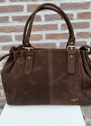 Grand sac épaules en suédine 🍫, brand: Flora & Co, condition: New with tags, €39.90, €42.60 includes Buyer Protection Pro