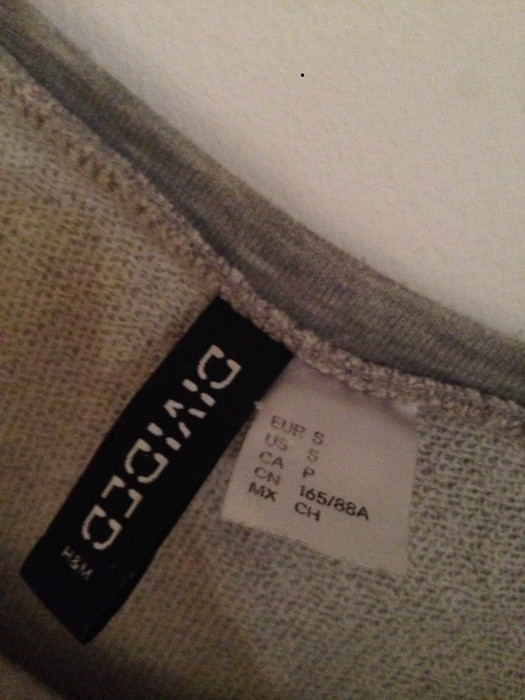 Sweat-shirt  gris H&M 3