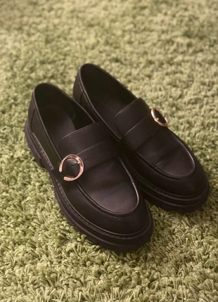 Loafers Leder Schwarz, marque: Vintage, état: Bon état, taille: 39, 15,00 €, 16,45 € Protection acheteurs incluse