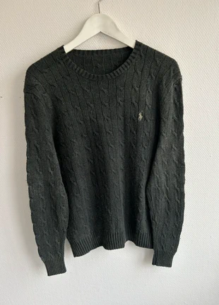 Pull en Soie Torsadé Ralph Lauren Gris 📏 L, merk: Ralph Lauren, staat: Goed, maat: L / 40 / 12, € 35,00, € 37,45 inclusief Kopersbescherming Pro