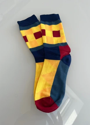 Chaussettes hommes jaune et bleu, estado: Muy bueno, tamaño: Talla única, 3,00 €, 3,85 € Protección al comprador incluida