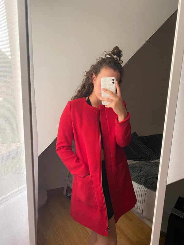 manteau camaieu rouge