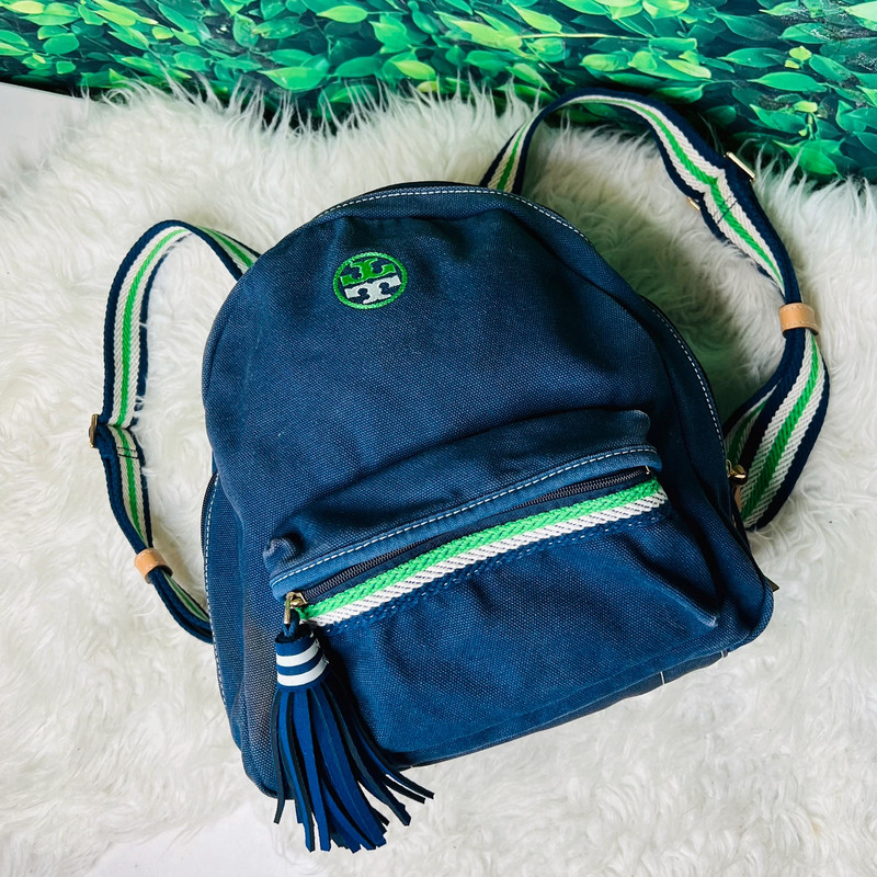 Tory burch clearance navy backpack