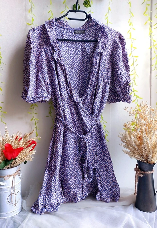 Robe d'été Inside – M – Violet à motifs – État : Excellent