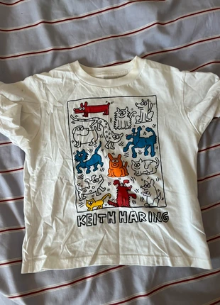 keith hating baby tee, brand: Uniqlo, condition: Very good, size: 5 years / 110 cm, £5.00, £5.70 includes Buyer Protection