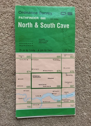 OS Pathfinder 686 North & South Cave, condition: Very good, £2.00, £2.80 includes Buyer Protection