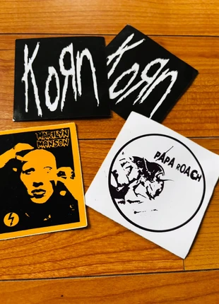 Korn marilyn Manson papa roach stickers lot metal, marca: Metal, estado: Nuevo, 6,00 €, 7,00 € Protección al comprador incluida