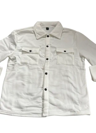 Ensemble blanc surchemise + pantalon – look chic et décontracté, marke: sans marque, zustand: Neu, größe: XL, 10,00 €, 11,20 € inklusive Vinted-Käuferschutz