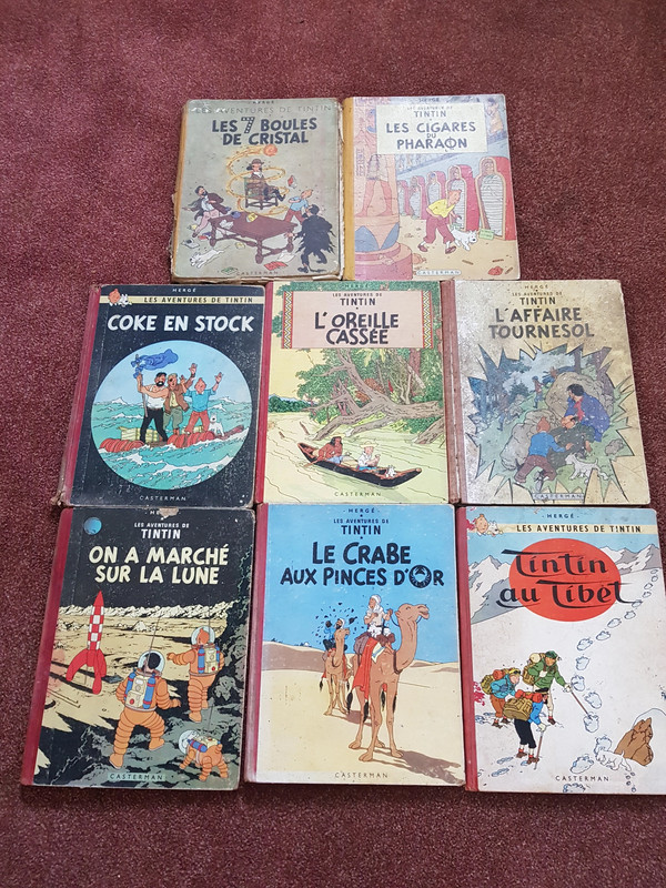 Lot de bd tintin ancienne 1948 1960