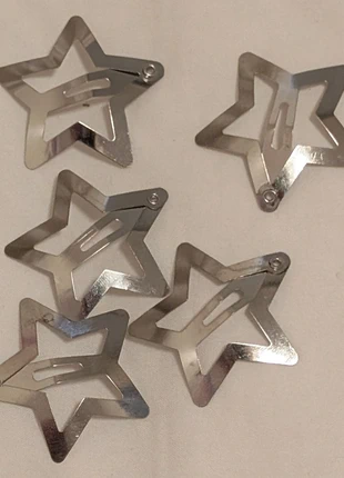 Silver Star Hair Clips, brand: Star, condition: New with tags, £1.75, £2.54 includes Buyer Protection